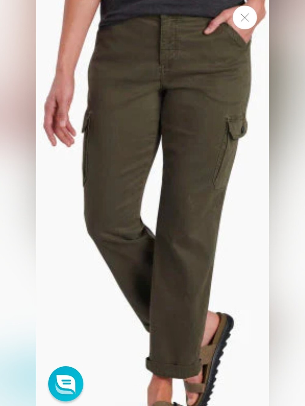 Kuhl Olive Green Women's Cargo Jeans